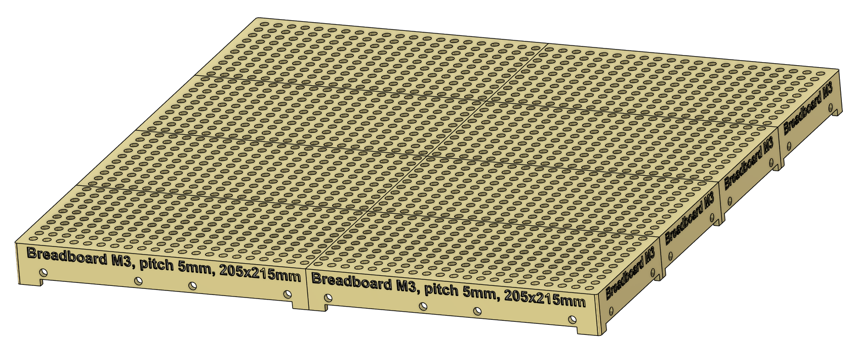 Open Breadboard M3 (various sizes, optical) — miniatura 6