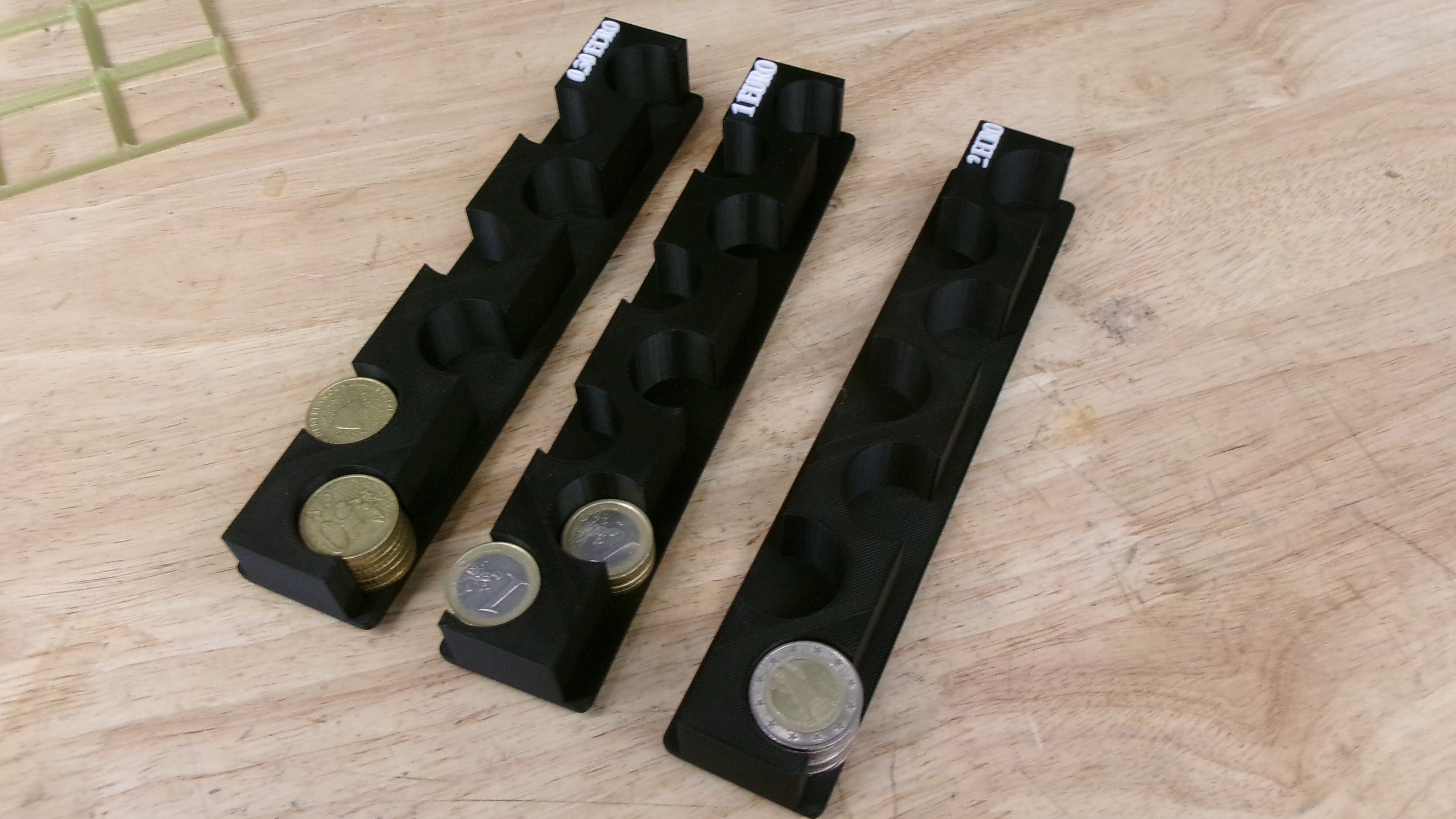Gridfinity 1 2 0.50 euro coin holder