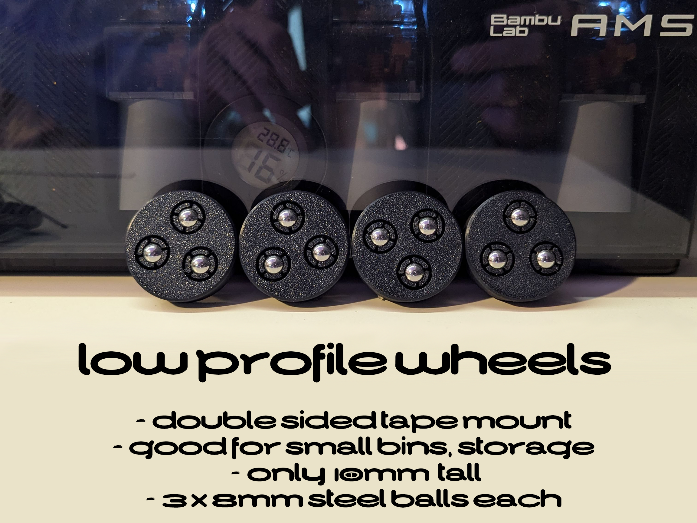 Low Profile Multi-Directional Wheel (Slider)