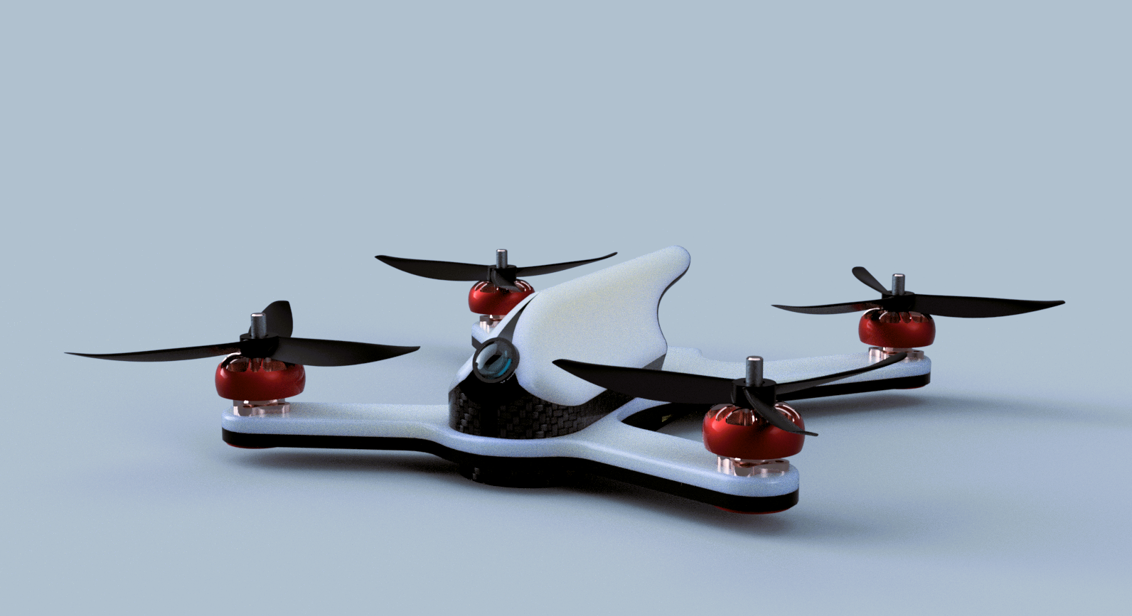 Miniatura 2 do modelo 3D Quadcopter UAV (Drone)