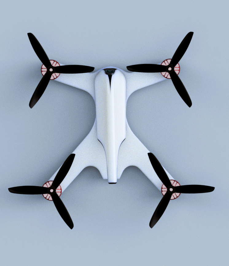 Miniatura 5 do modelo 3D Quadcopter UAV (Drone)