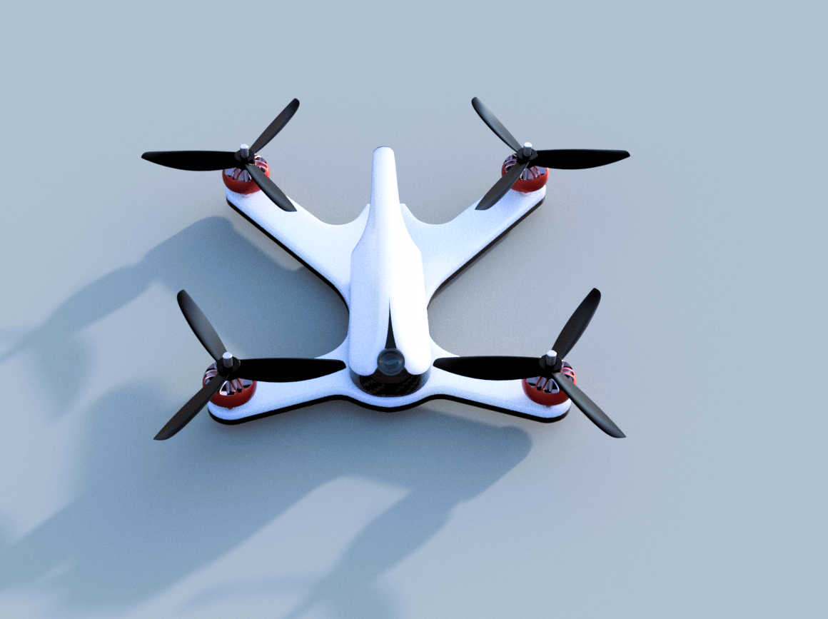 Miniatura 4 do modelo 3D Quadcopter UAV (Drone)