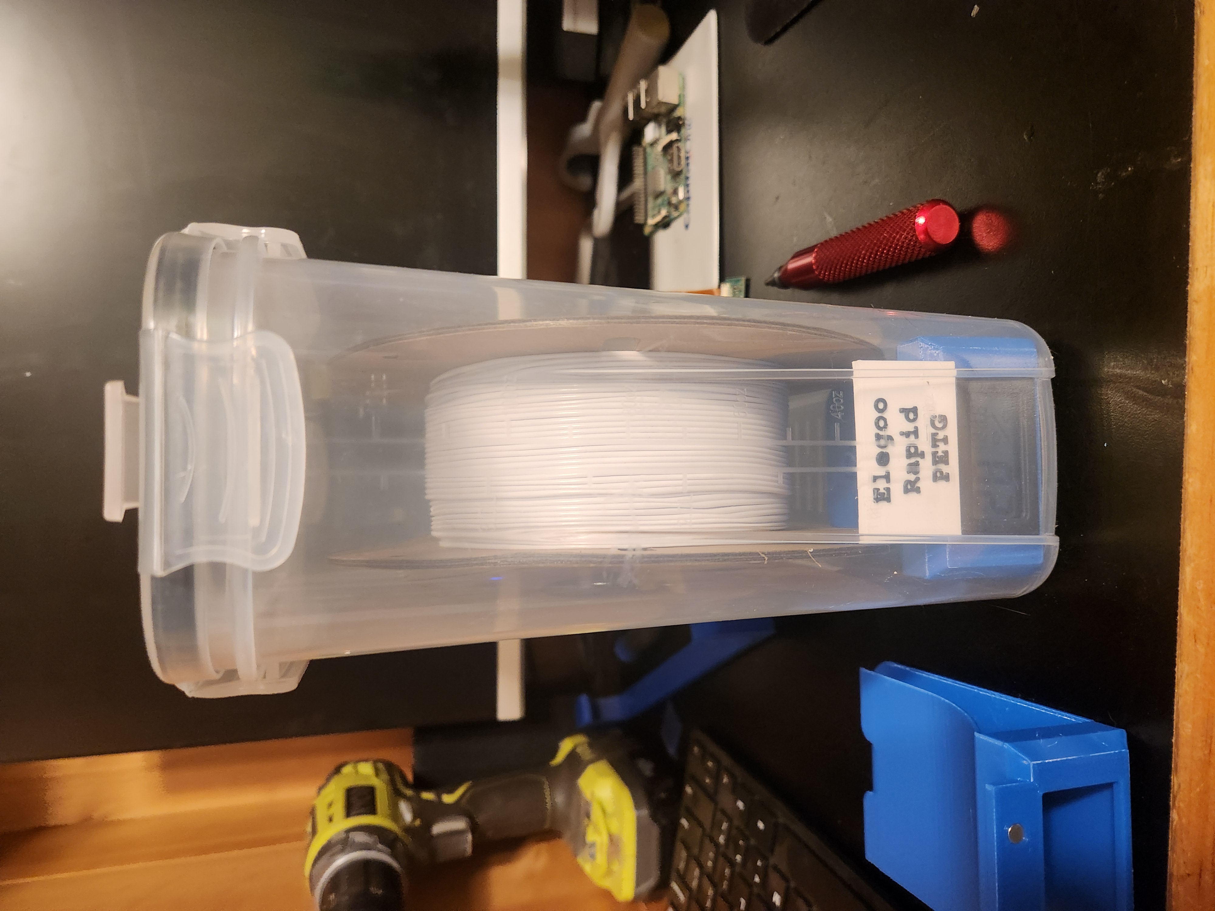 Modified Cereal Container Filament Storage 3D model thumbnail