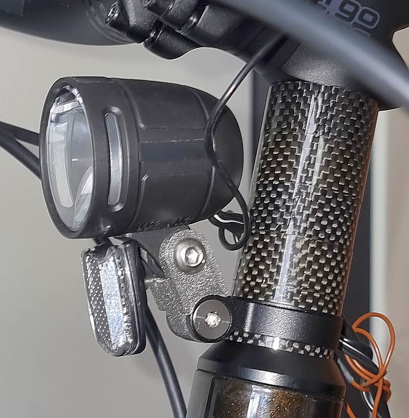 bike headlight adapter