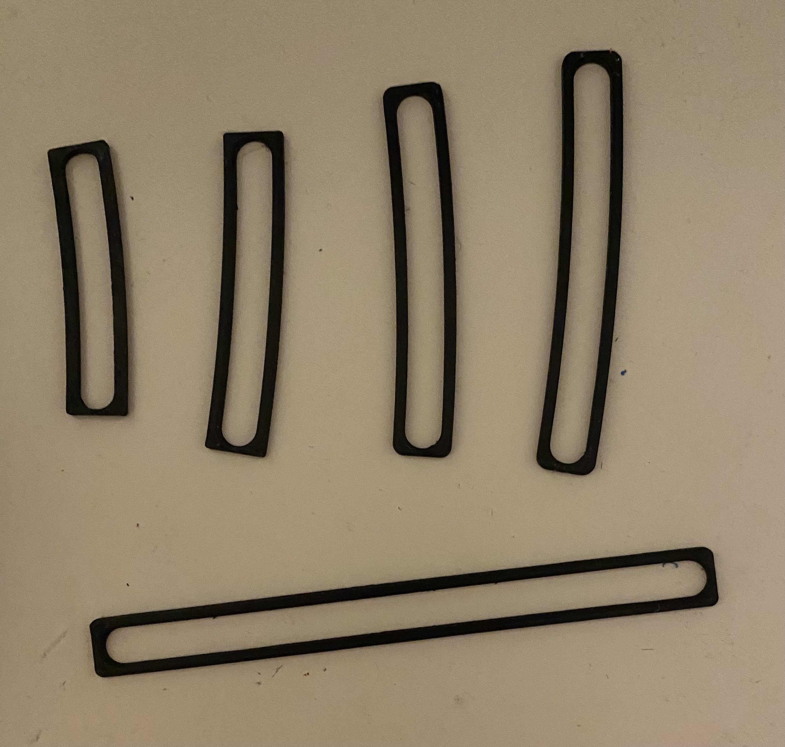 OO / HO Scale Model Railway Curve Templates