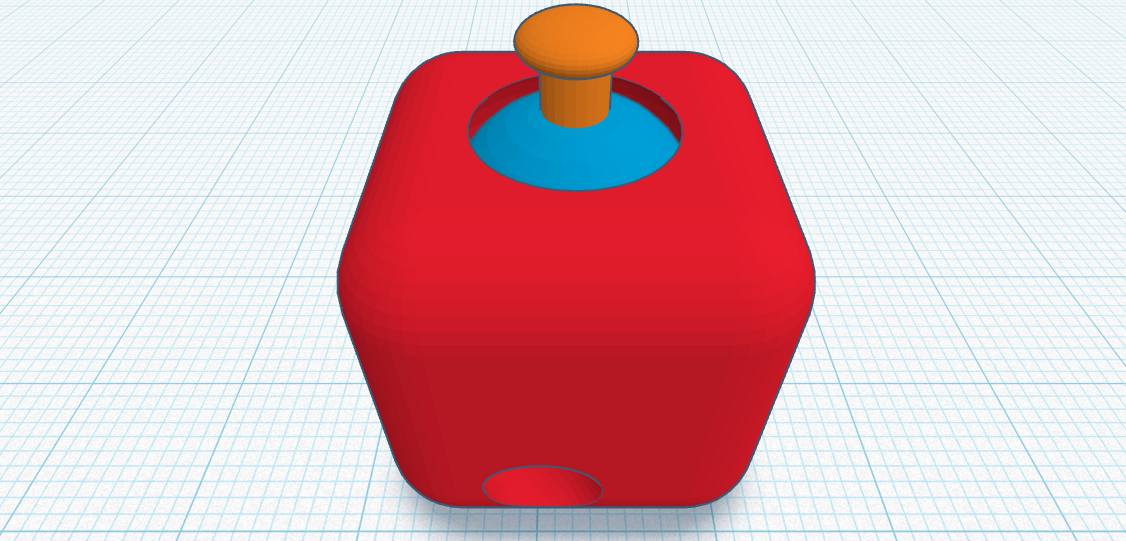 Fidget cube with key chain hole