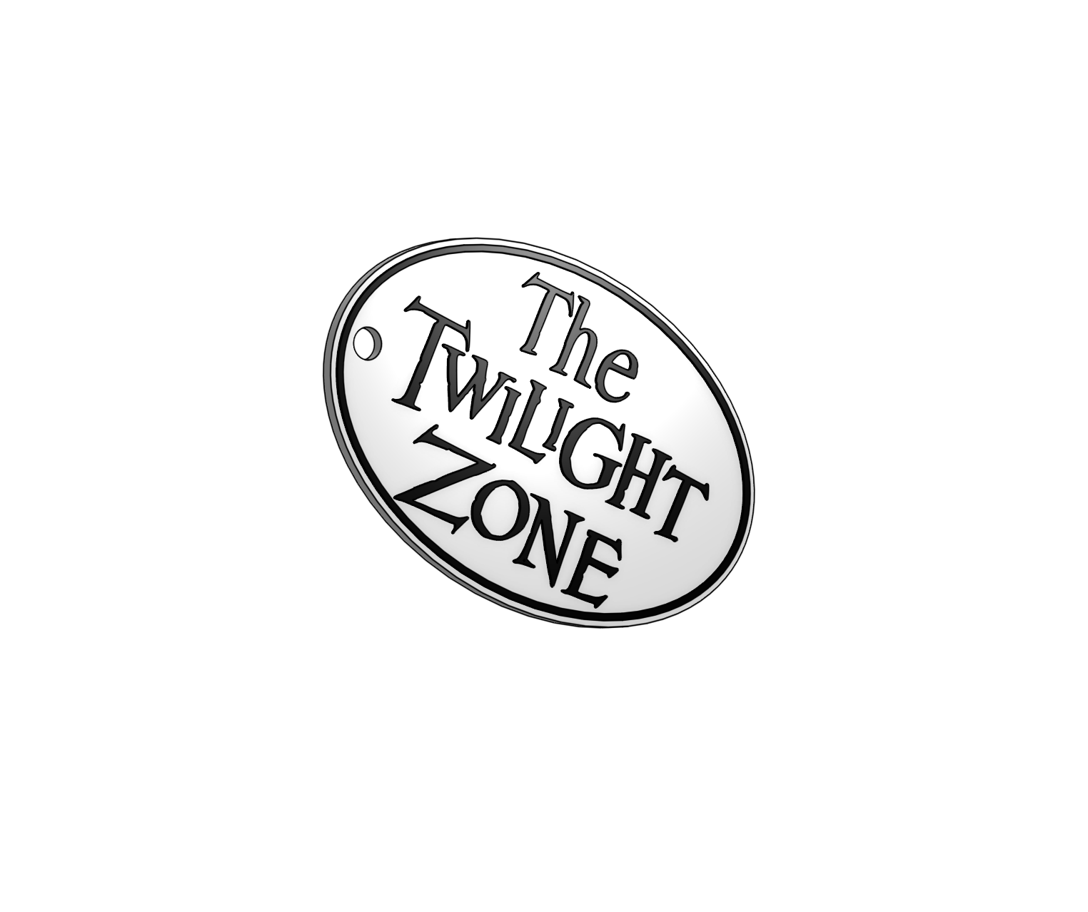 simple twilight zone keyring