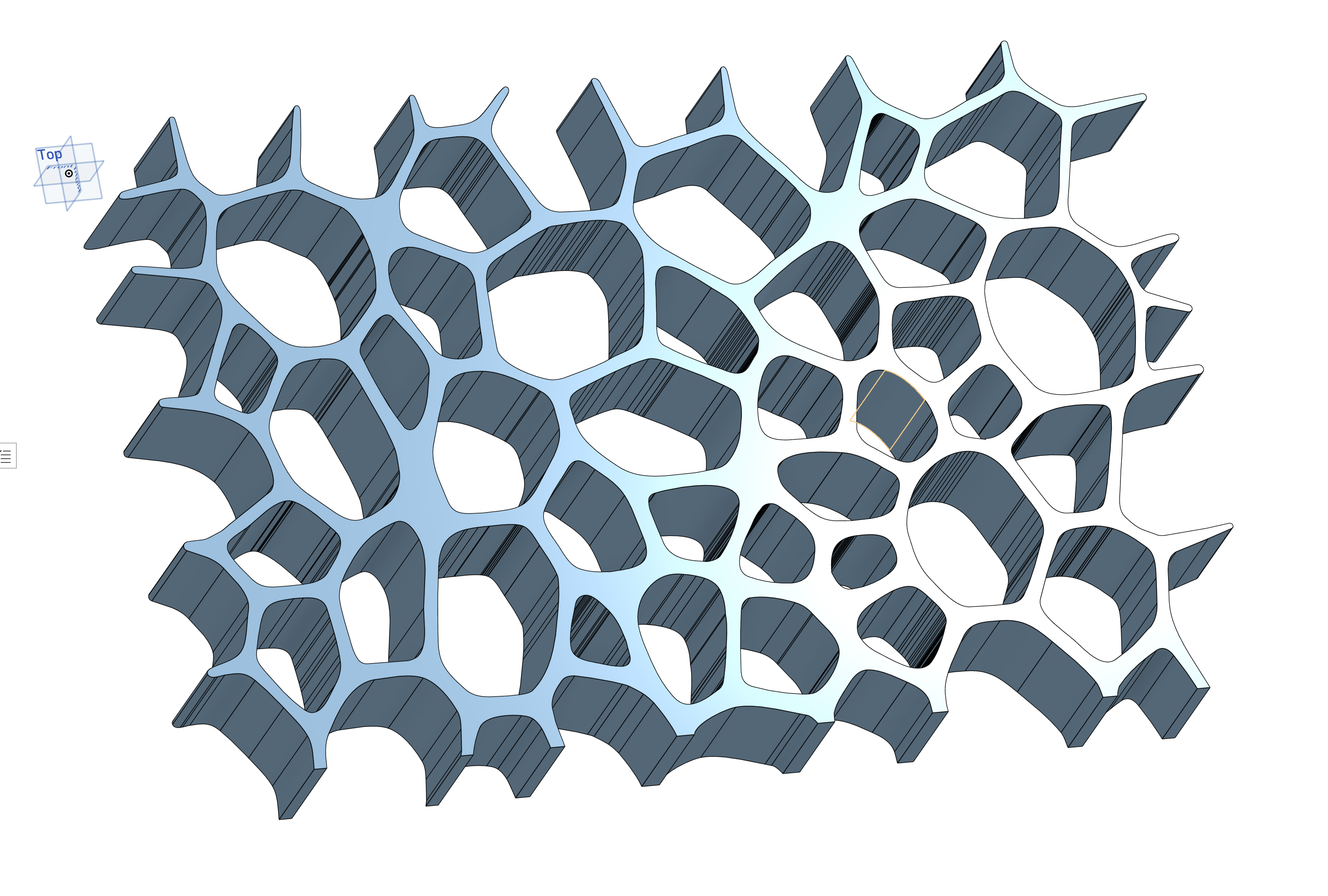 Miniatura 2 do modelo 3D Voronoi Shelf