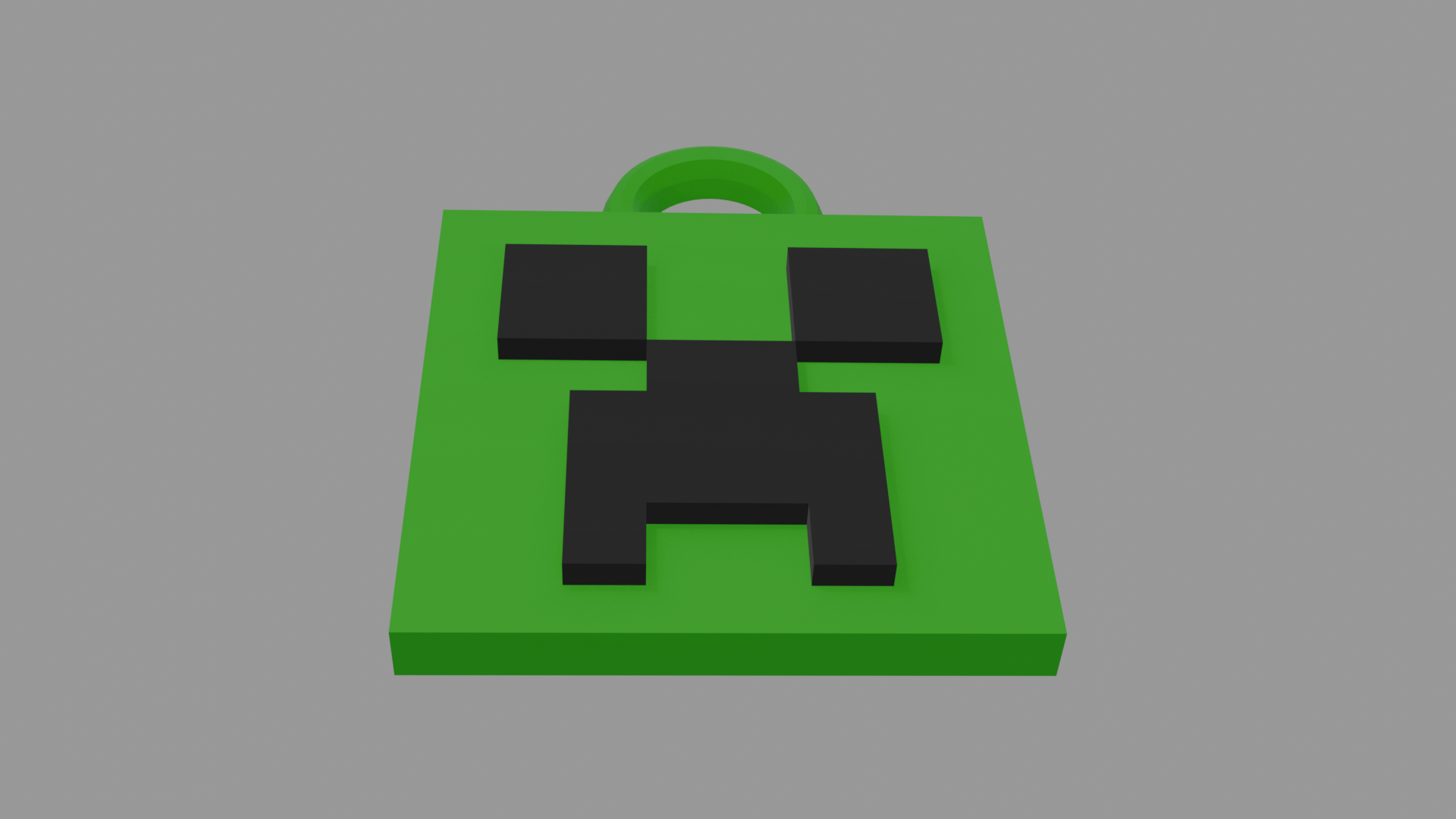 Miniatura 2 do modelo 3D Minecraft Creeper Head keychain