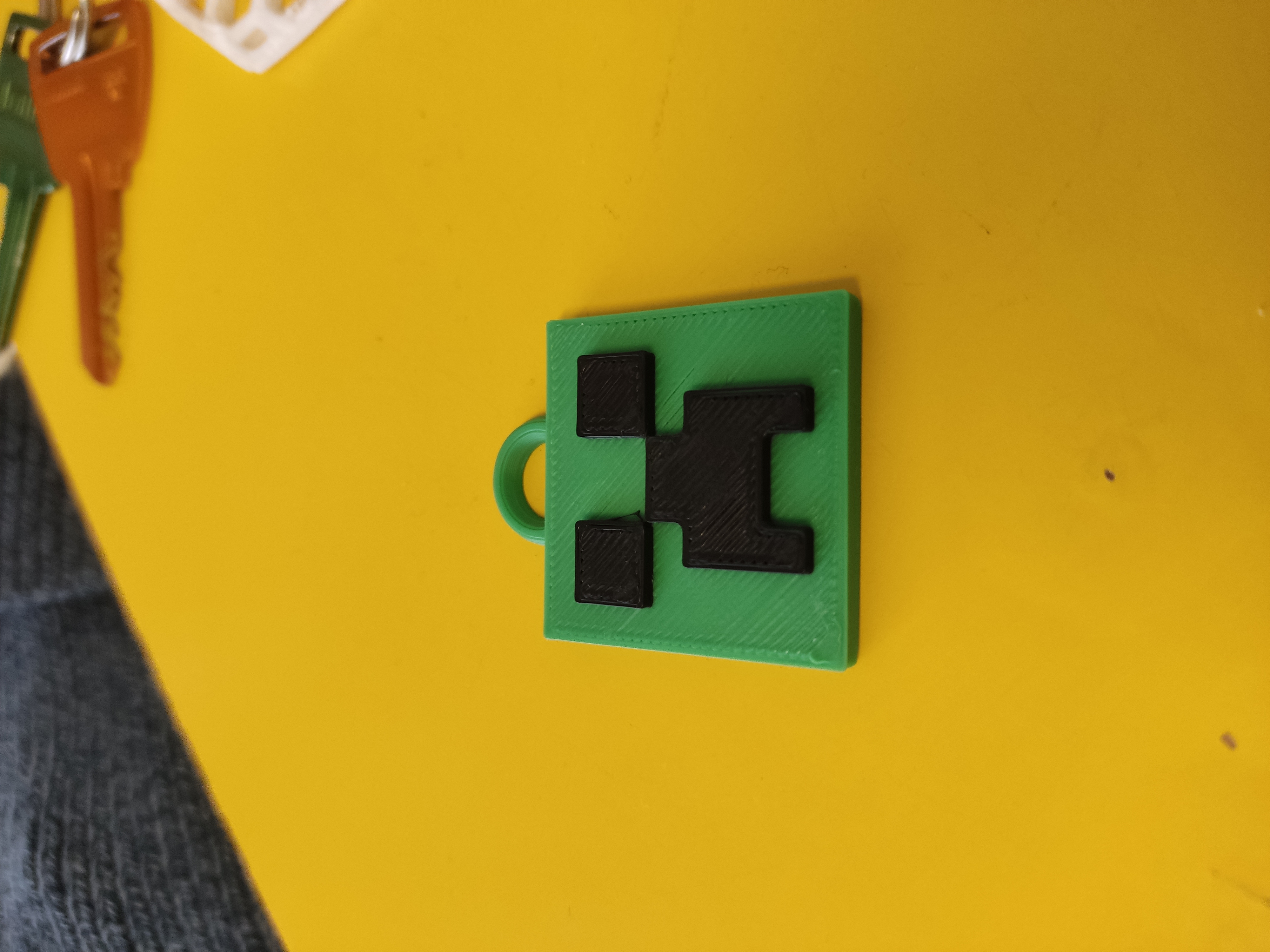Minecraft Creeper Head keychain