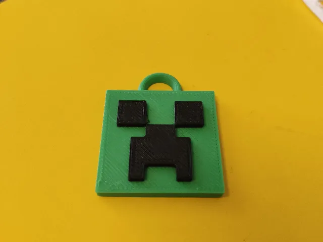 Minecraft Creeper Head keychain