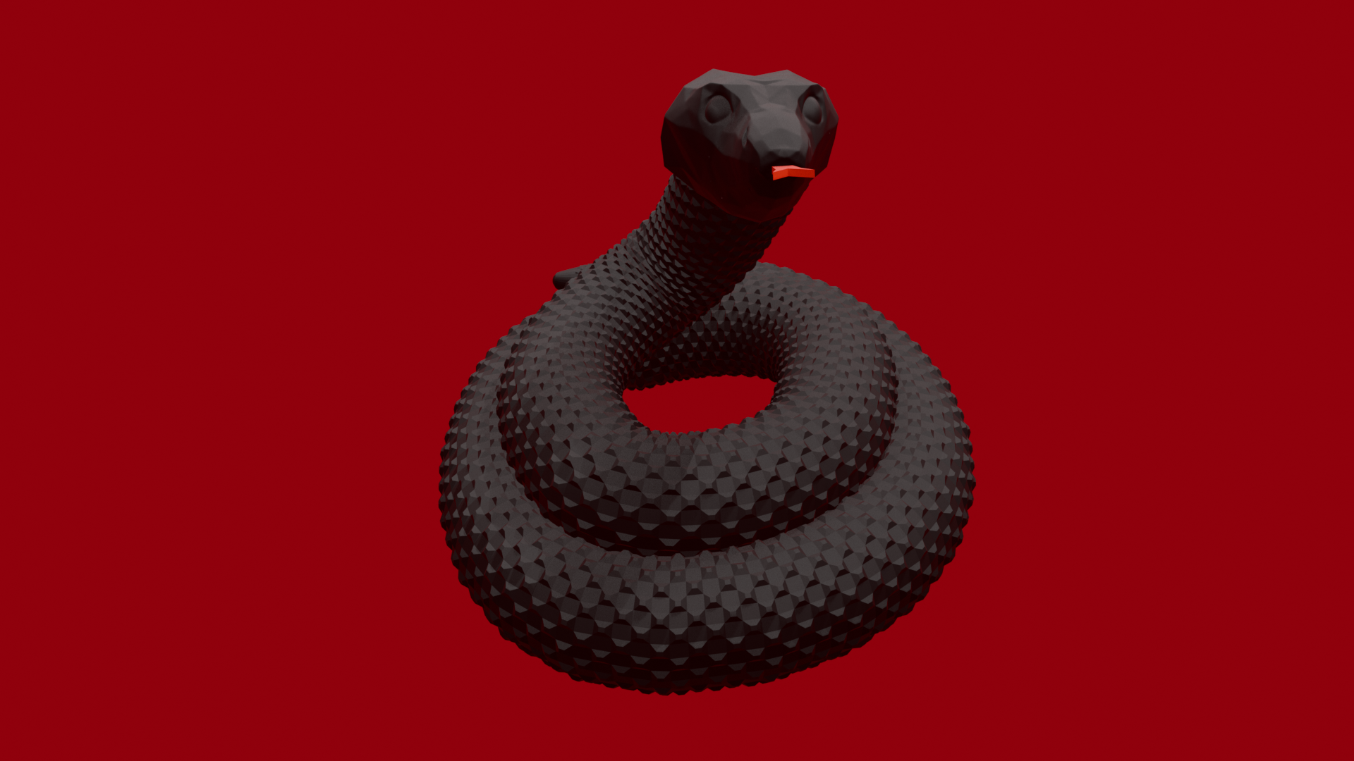Miniatura 2 do modelo 3D Statue Snake