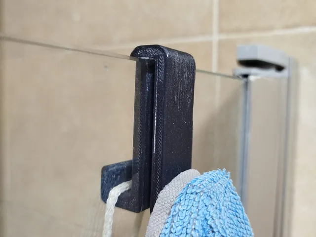 Towel Holder for Glass Shower Panels
