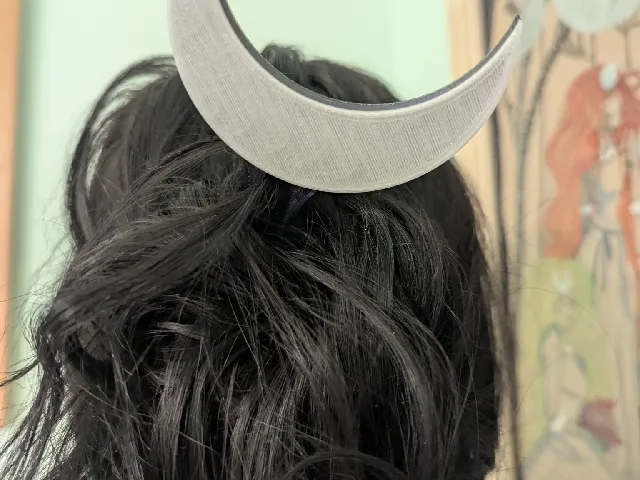 Crescent moon hairpin \ fork pin Multicolor