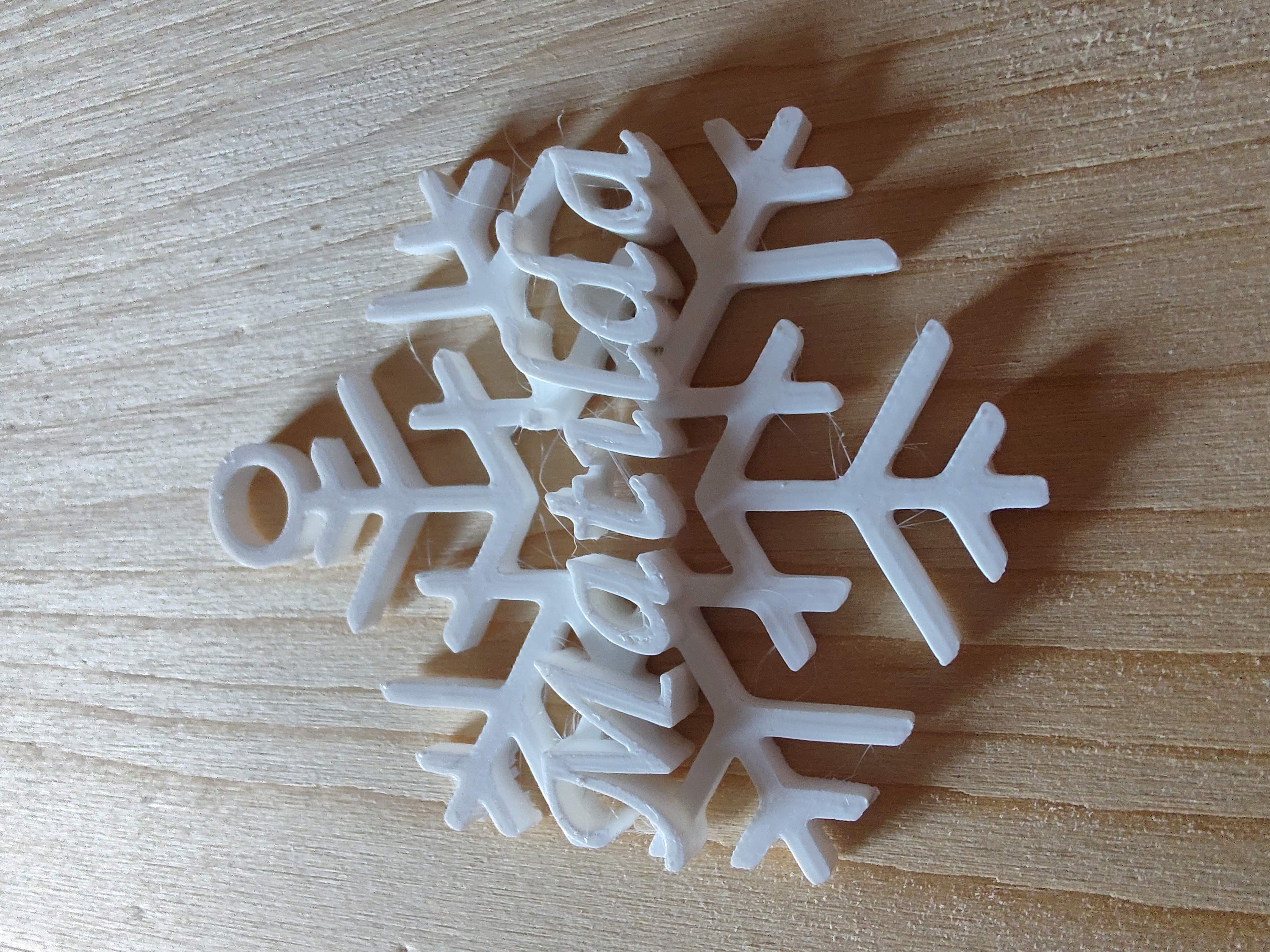 Snowflake decoration with name