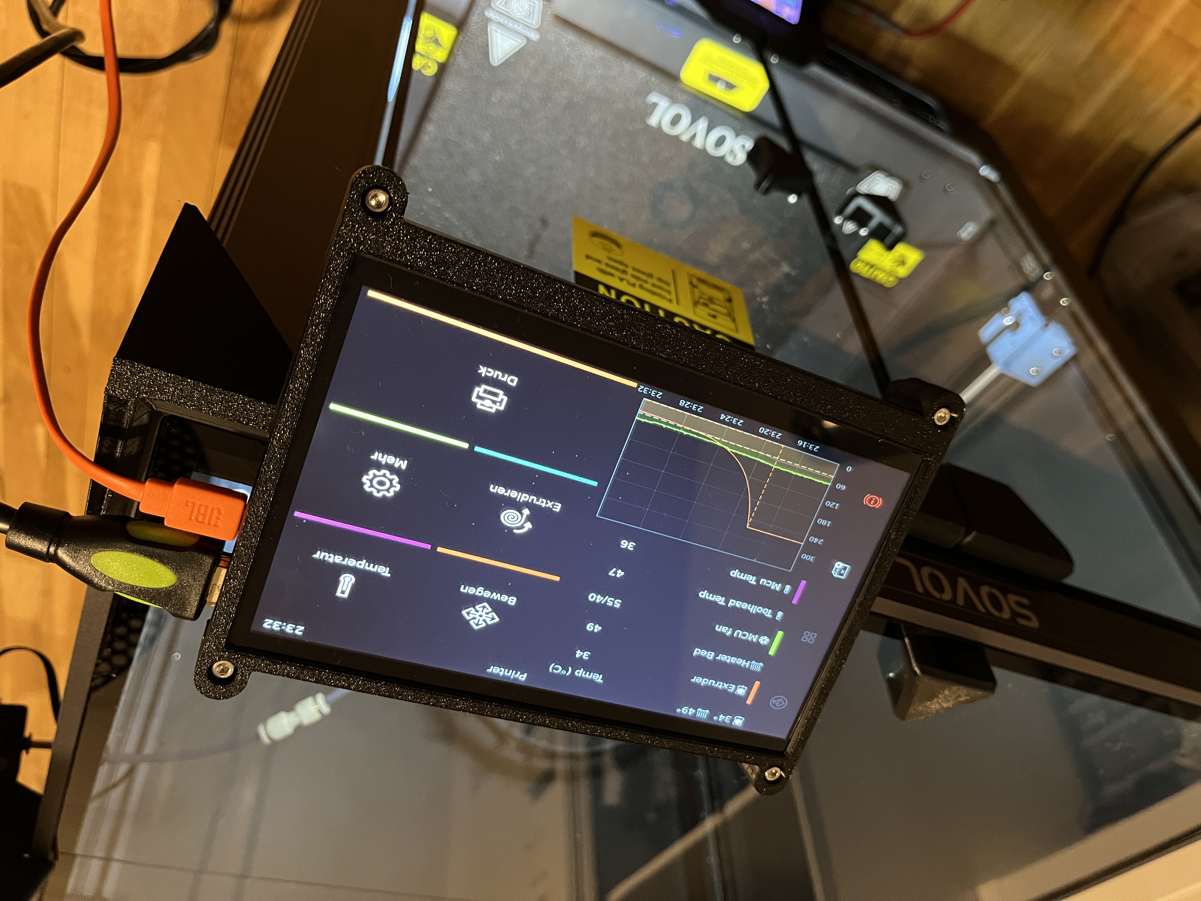 Mounting Solution for 7 Inch Screen on Sovol SV08