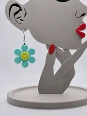 Happy Face Flower Earrings