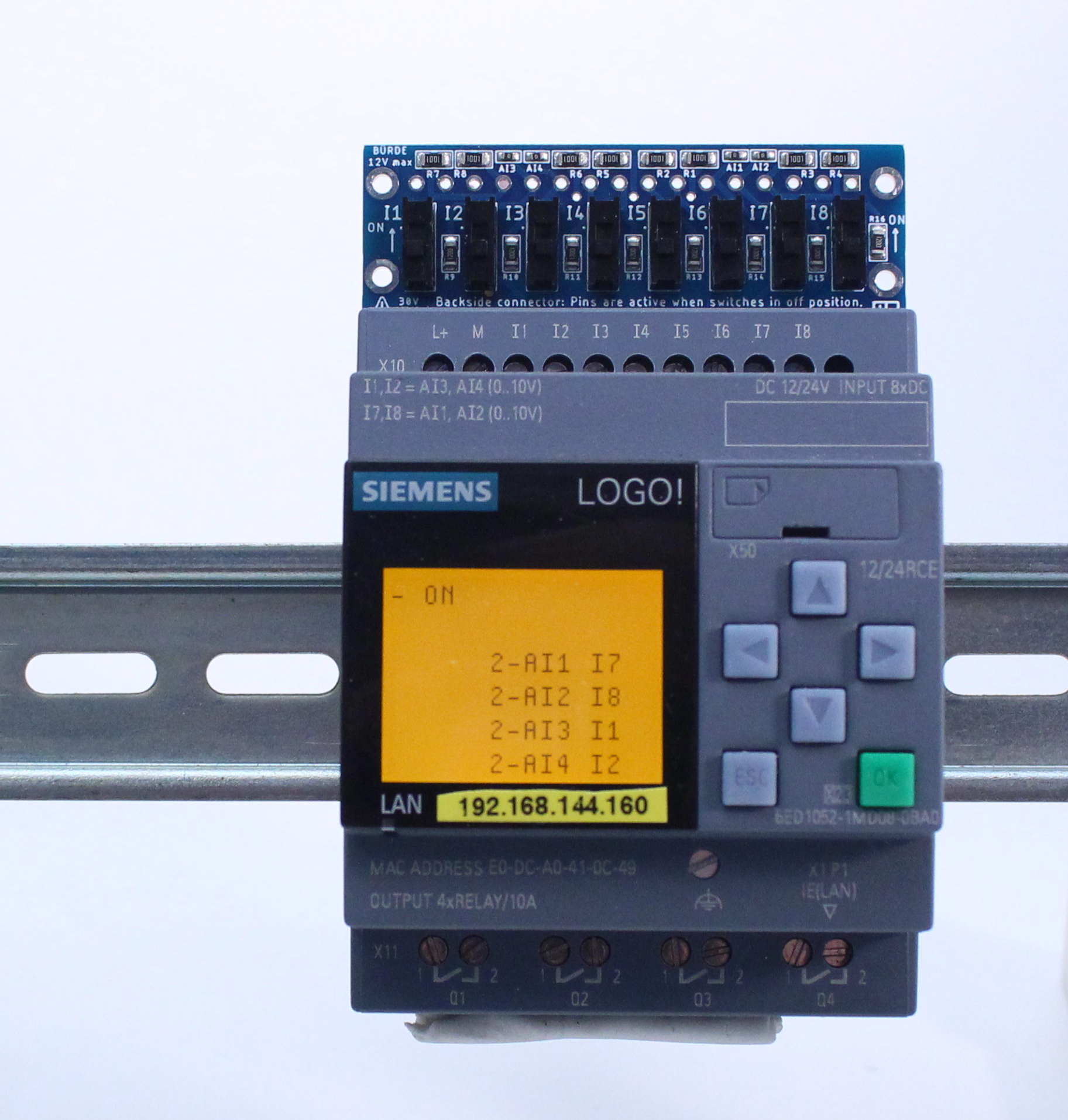 Switchmate cover (Siemens Logo PLC test board cover)