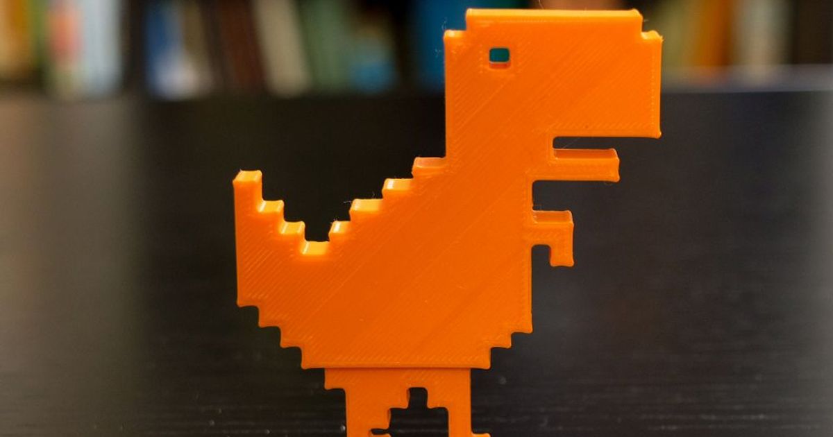Jumping Rex | Google Dino by 3D Print It | Download free STL model ...