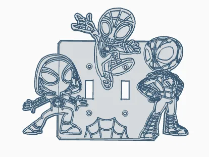 spider-man and his friends double paddle cover