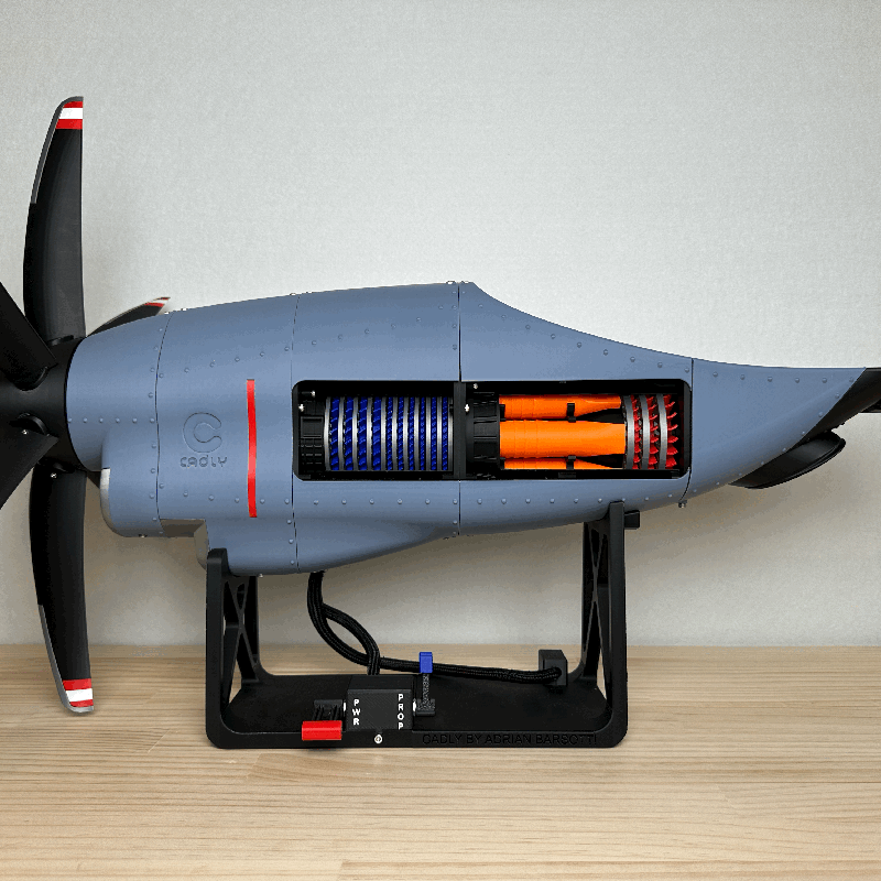 Electric Turbo Prop Model with Variable Pitch Propellers by CADLY ...