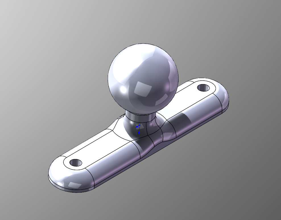 Icom ID-5100 Display Ball Mount