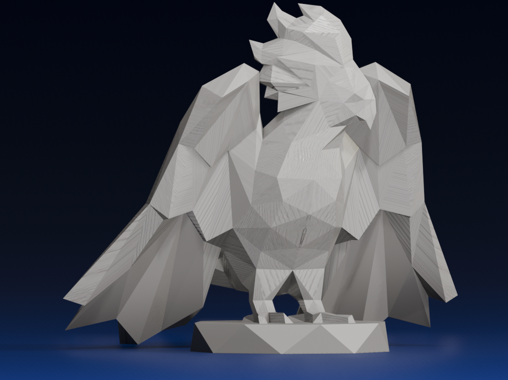 Bird Polygonal Sculpture