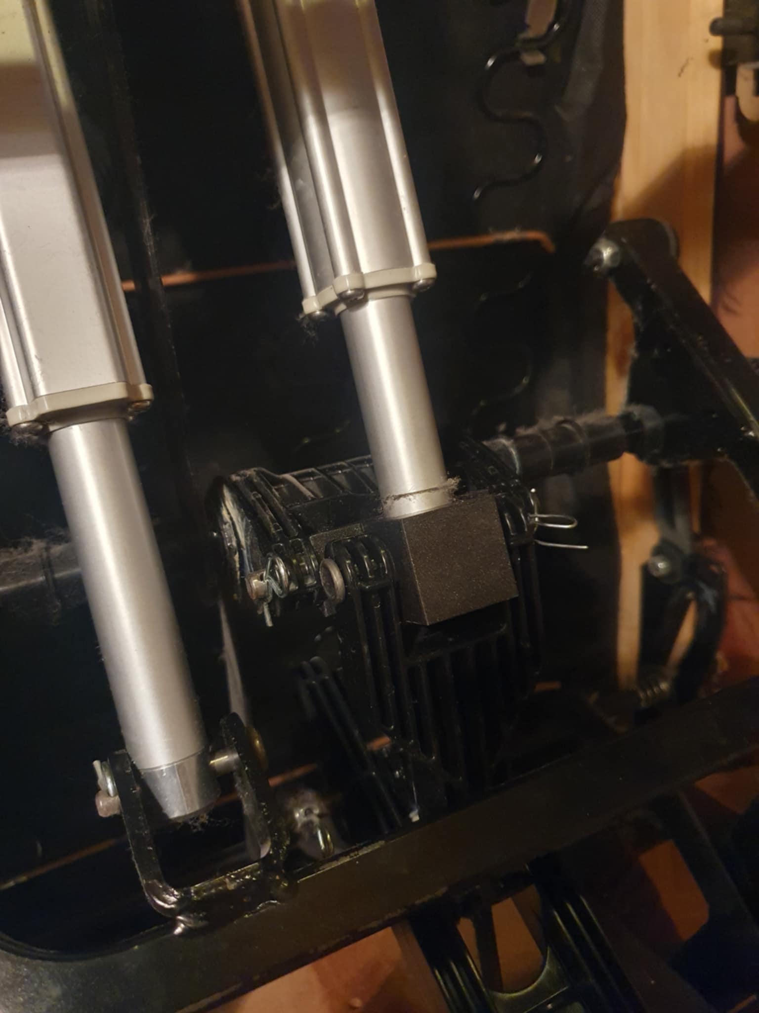 Clevis mount toggle for LaZBoy power recliner