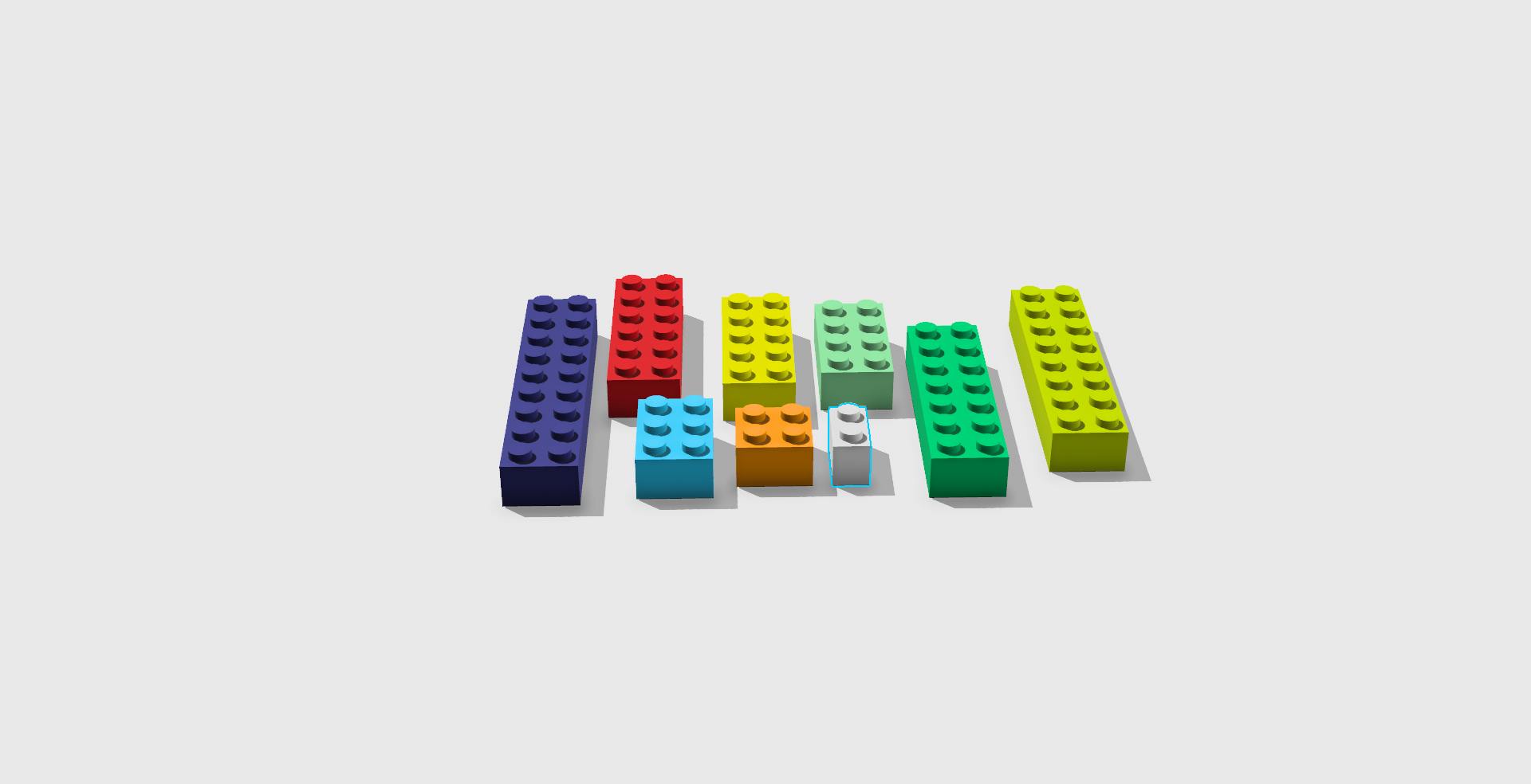 Lego Brick Collection 2x1 : 2x9
