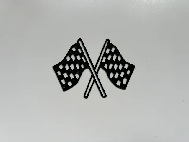 Finish Flag Wall Art #1