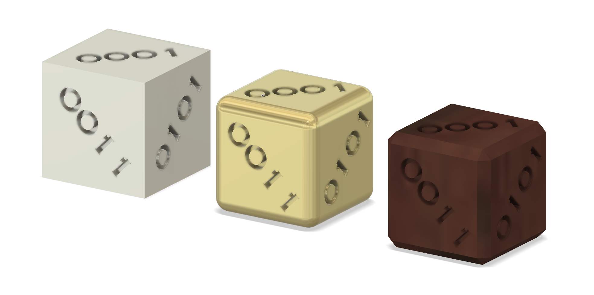 Binary D6 Trio – A Digital Twist on Classic Gaming