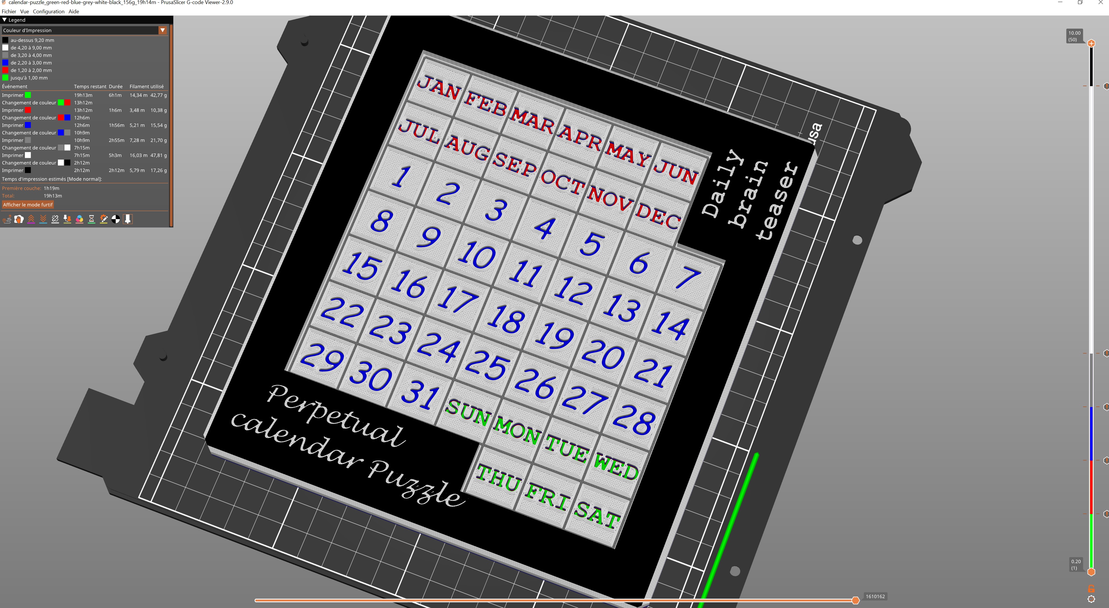 Perpetual Puzzle Daily Challenge Calendar