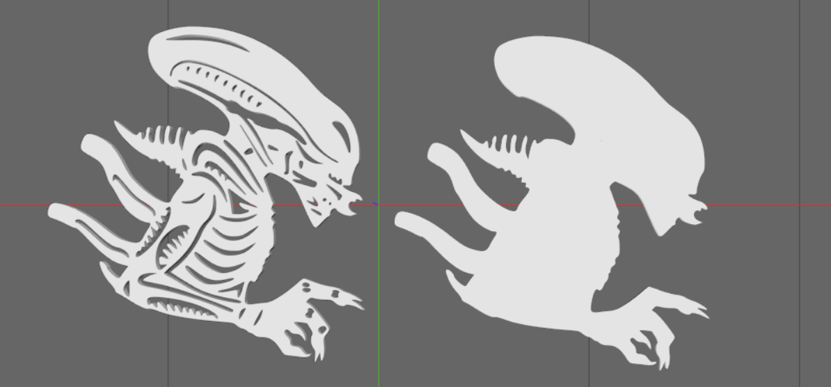 Alien Keychain separated files
