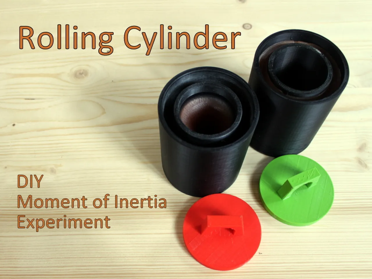 Rolling Cylinder - DIY Moment of Inertia Experiment by fgebhart | Download  free STL model 