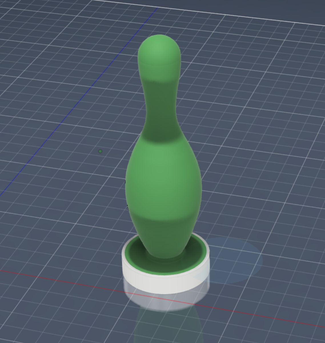Mini Bowling pin with base