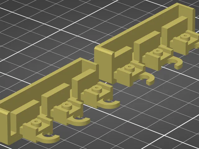 LEHA Curtain Rail System Caps (3 Rails)