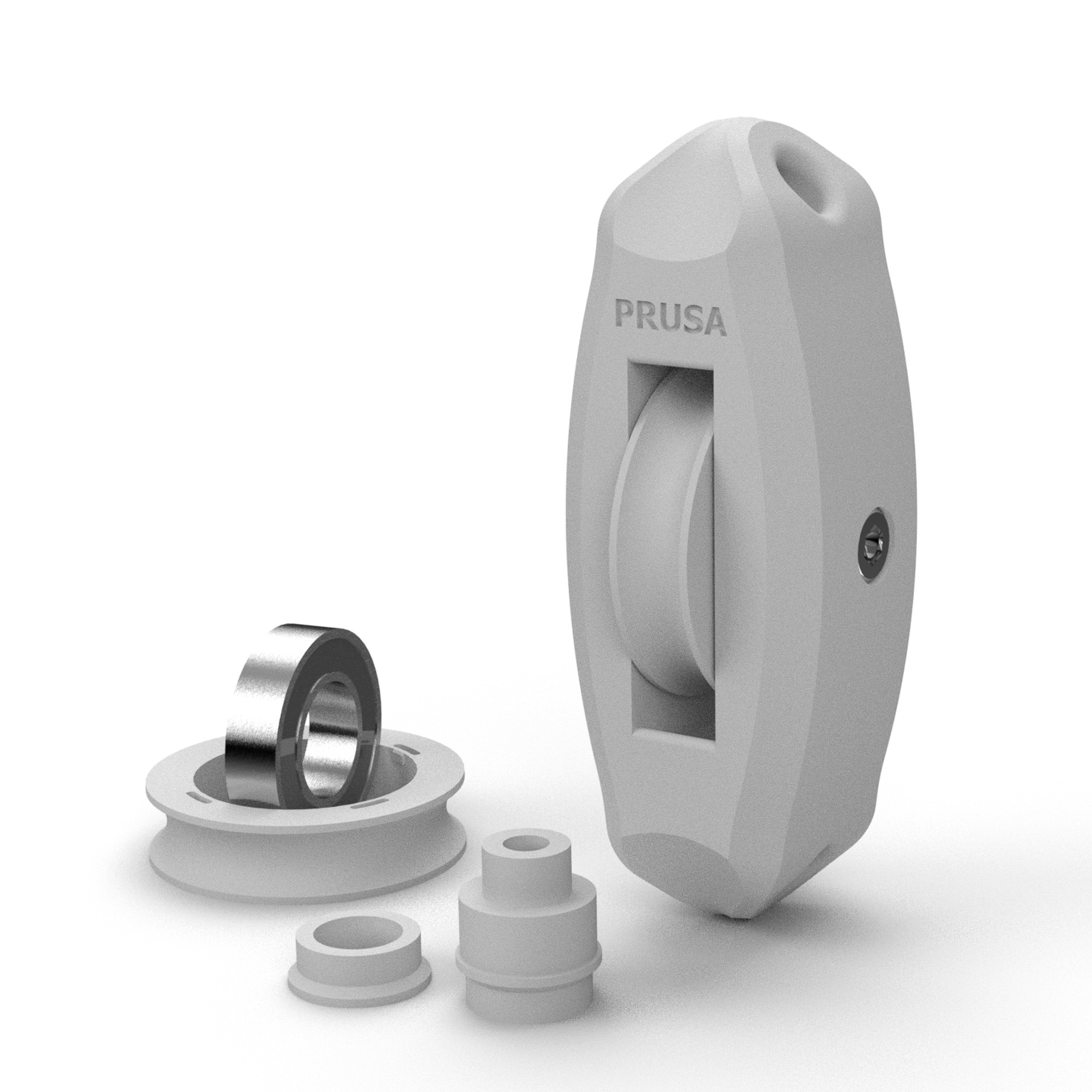 PC-Blend Prusa Pulley with Ball Bearing and M5 Screw
