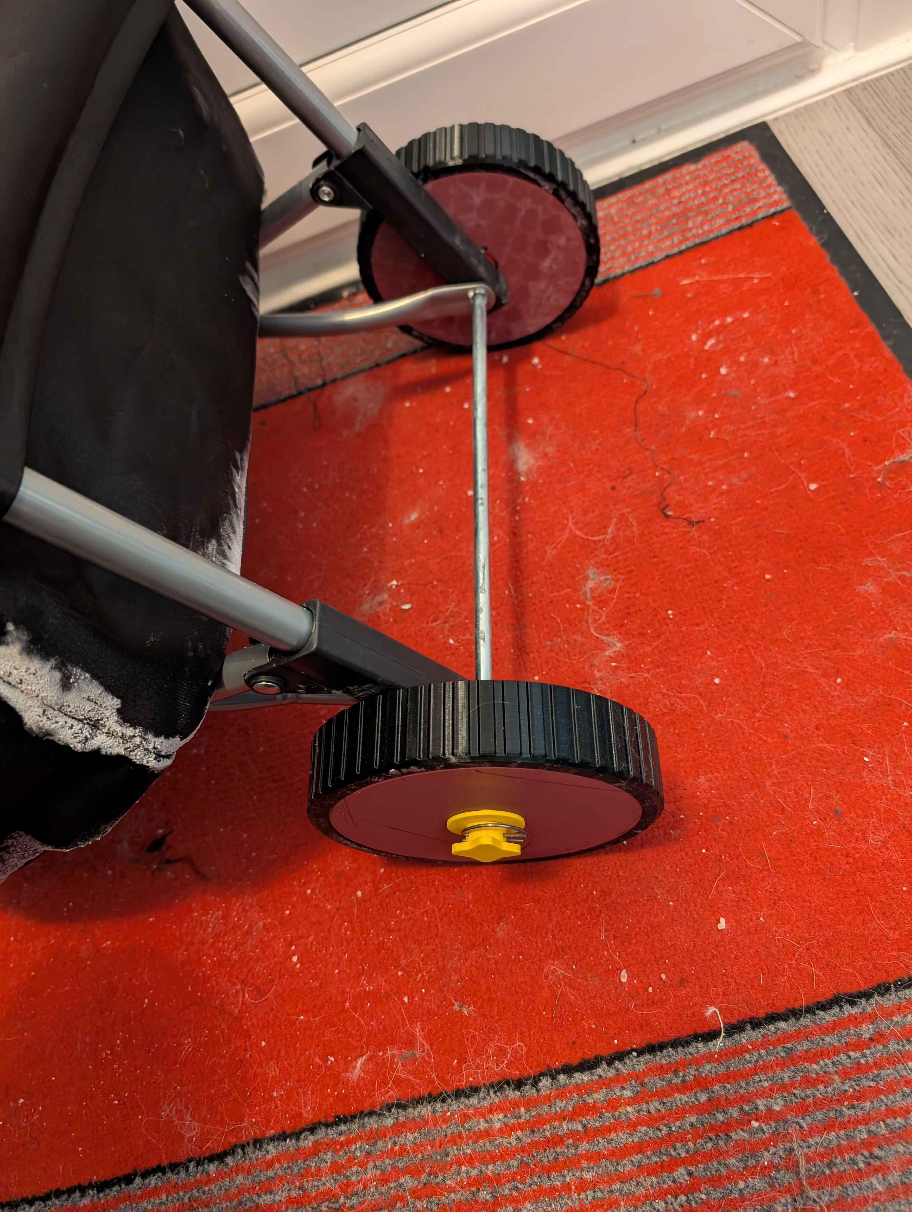 Robust shopping trolley replacement wheels