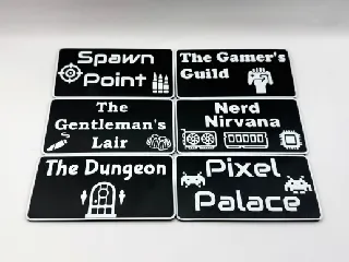 Mancave / Nerdcave Sign Collection