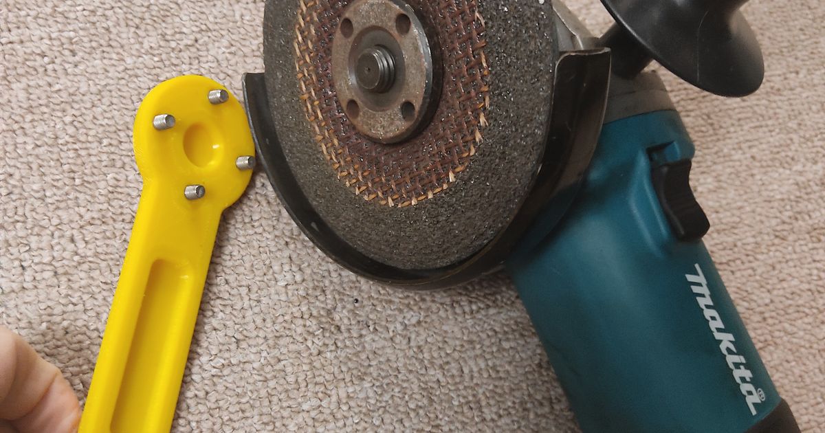 Angle Grinder (Makita) Lock/Unlock tool by DanAndersen Download free