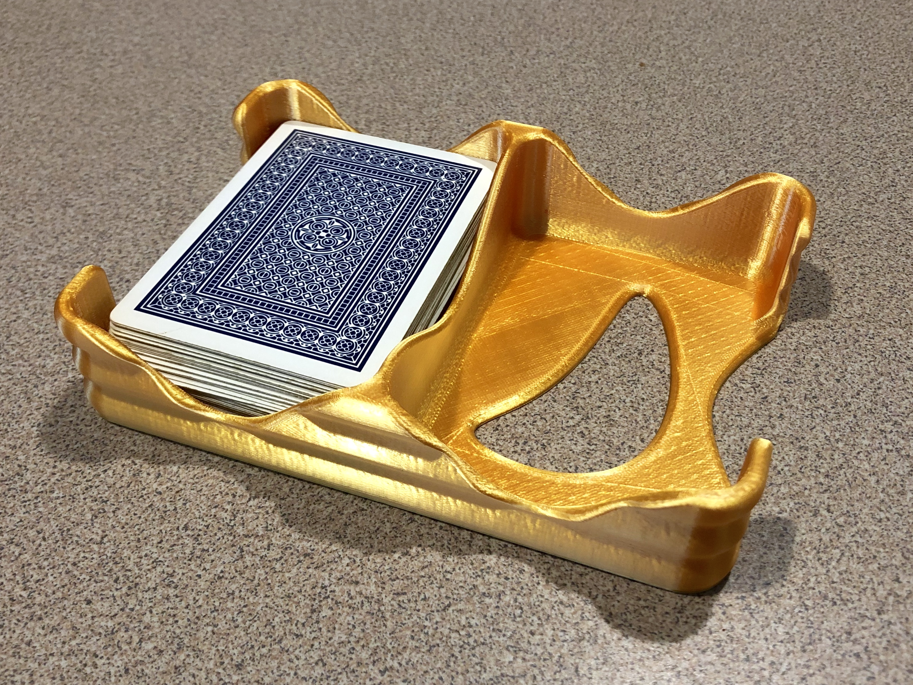 Wavy Card Tray - Dual Deck Playing Card Holder