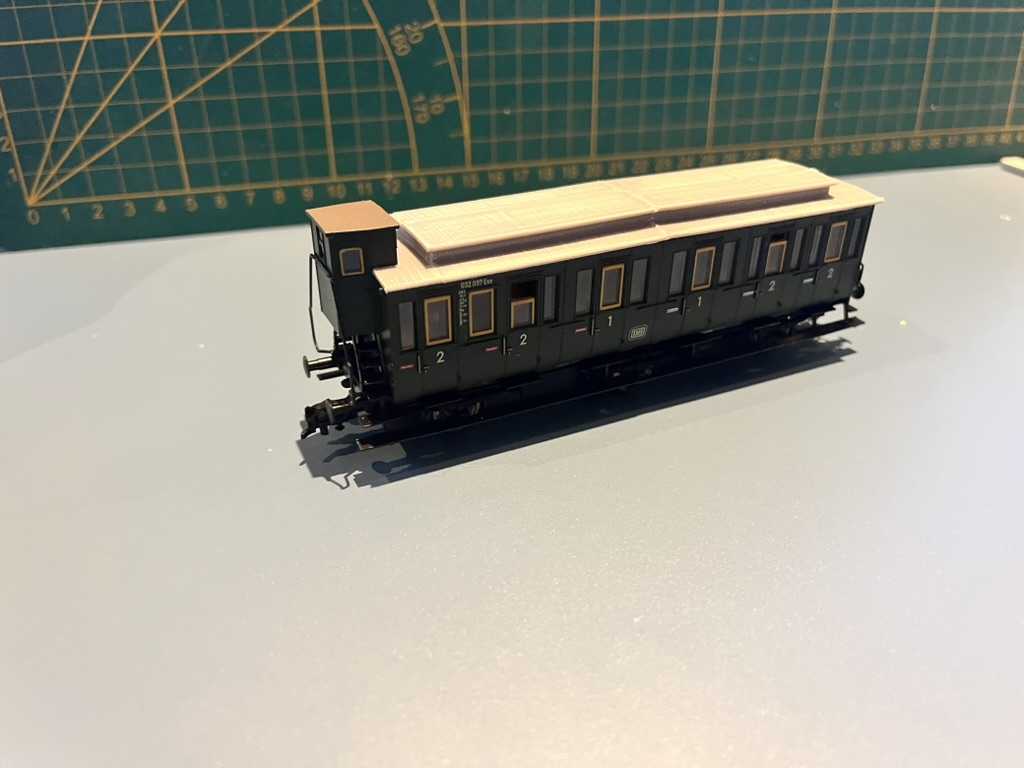 model train roof replacement
