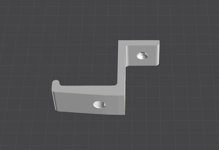 Single Headphone hook for under desk
