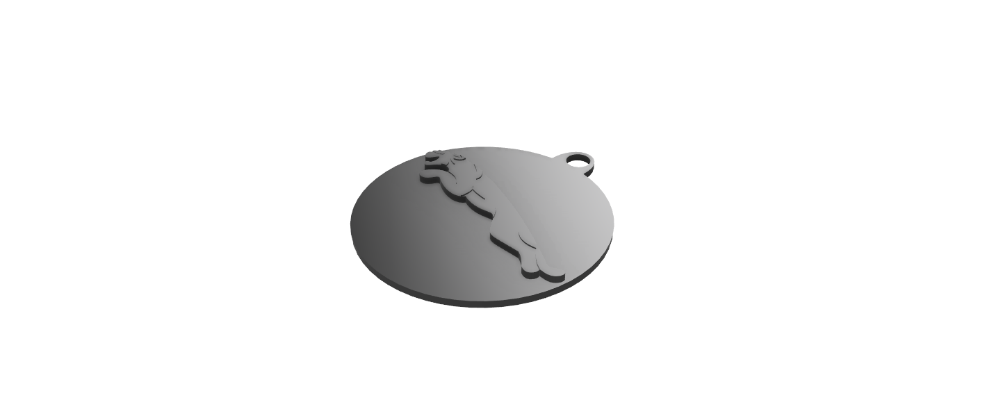 Jaguar Logo & Writing keychain
