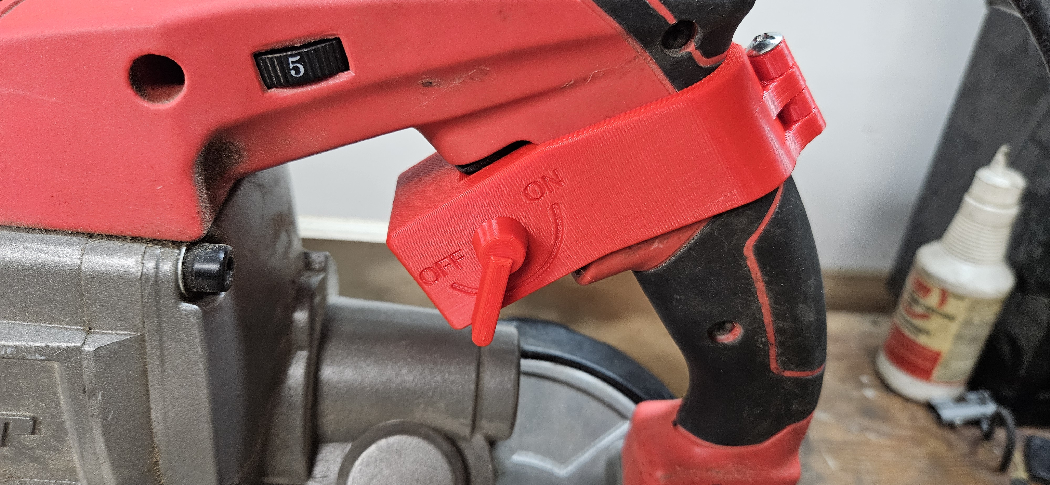 Trigger Lock for Bauer Bandsaw