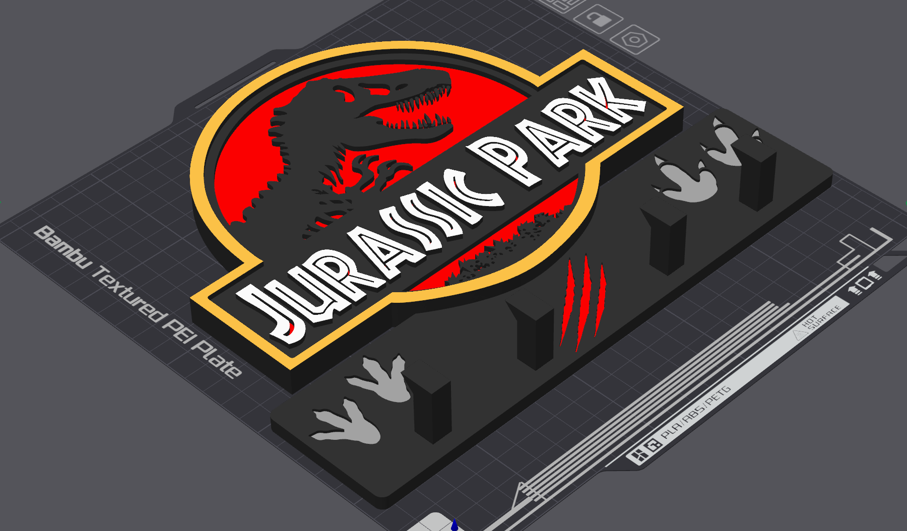 Jurassic Park Schlüsselkasten Aufhänger