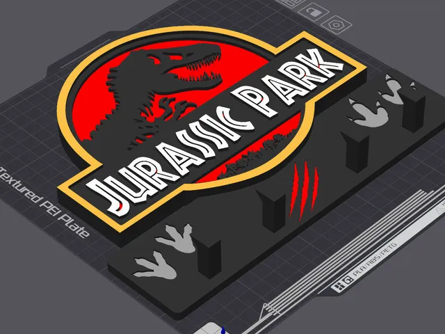 Jurassic Park Schlüsselkasten Aufhänger