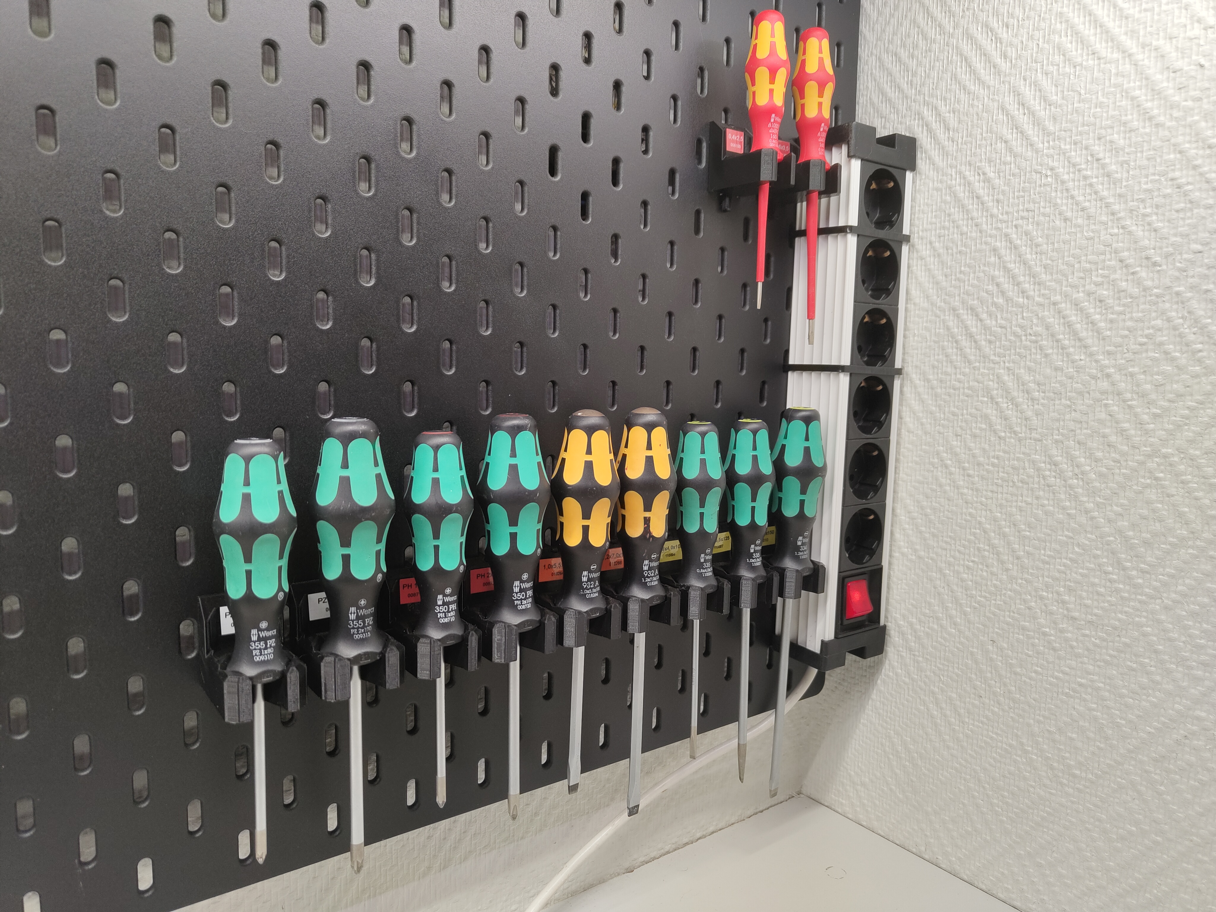 Skadis Wera Kraftform screwdriver mounts