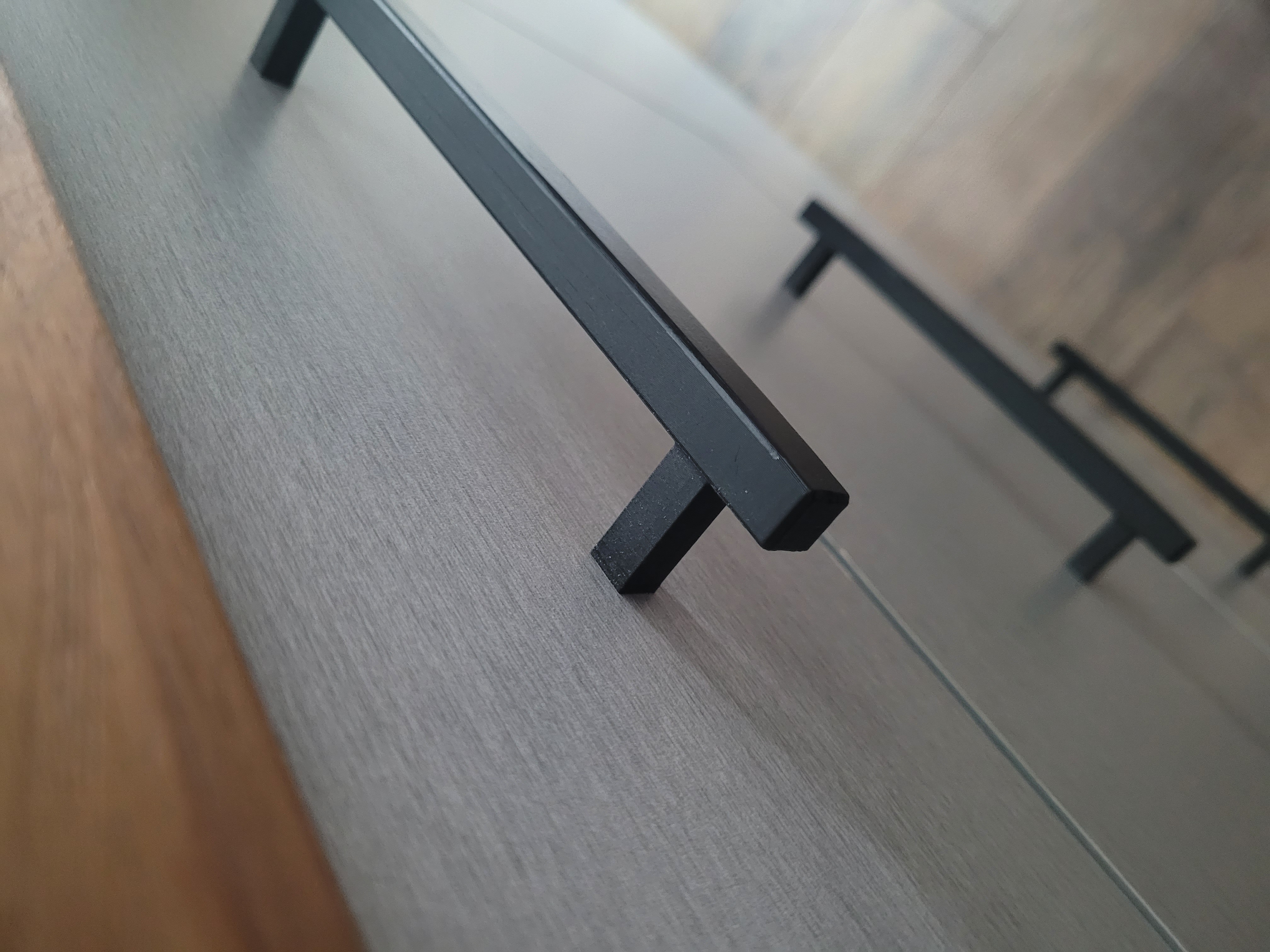 8" Square Bar style drawer pull