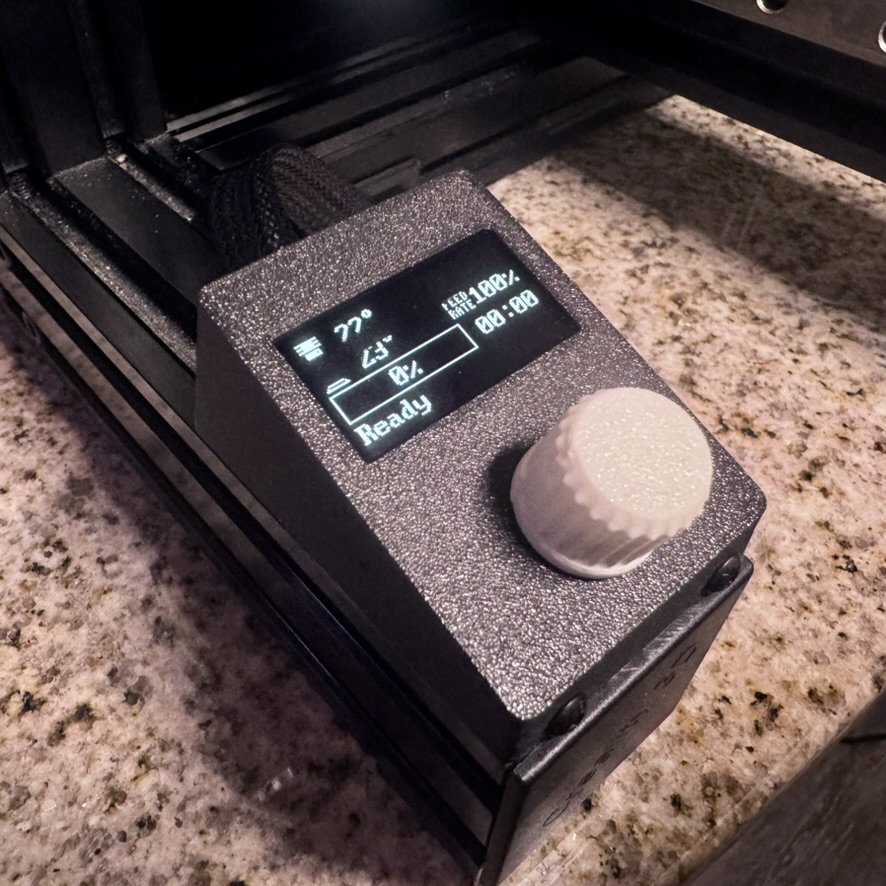 Small SH1106 display and encoder mount for Ender 3 4040 extrusion